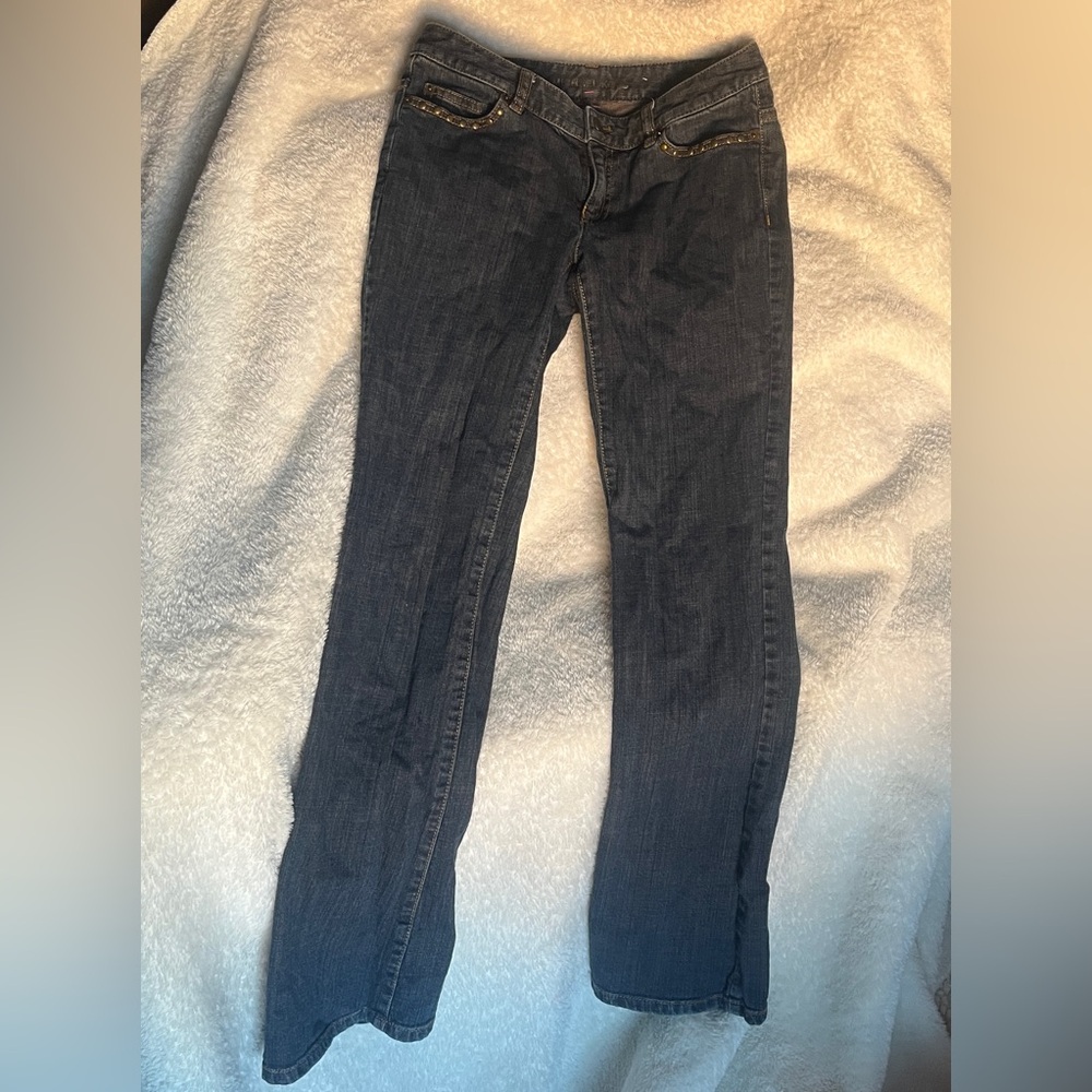 Michael Kors Blue Jeans with Embellished Pockets